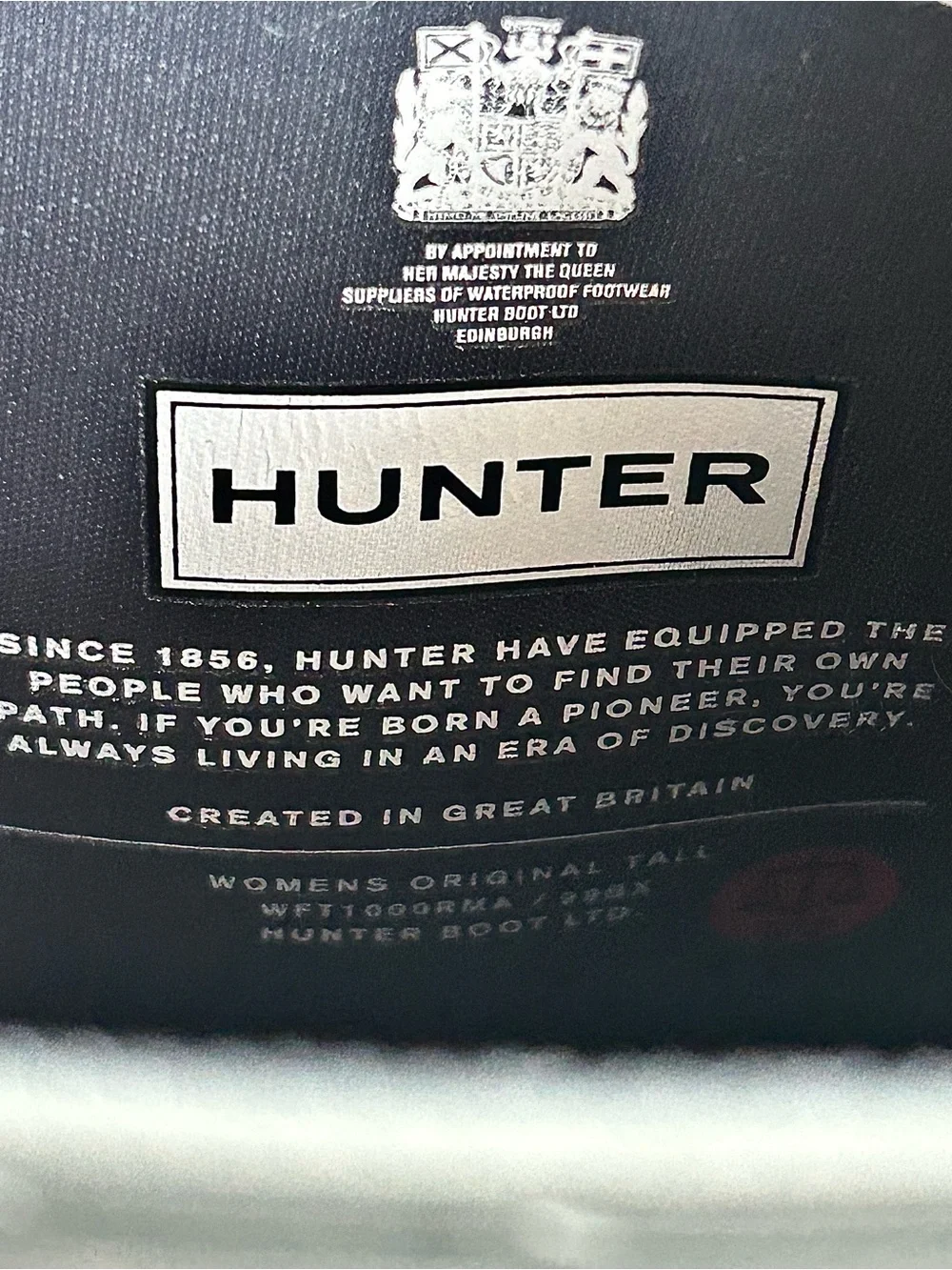 HUNTER Original Tall Rain Boots Rubber Wellies Matte Dark Grey 6 MSRP $190 NWOB